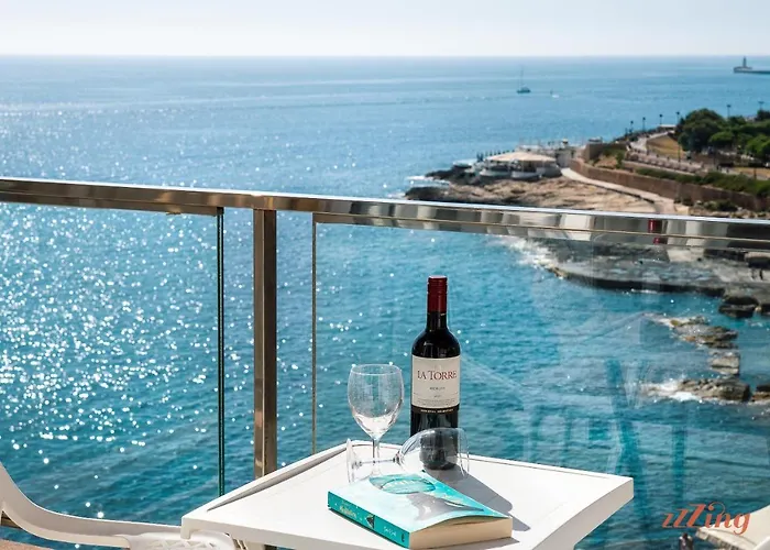 Scenic Seafront Duplex Apartment In Sliema